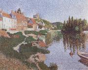 Paul Signac The River Bank France oil painting artist